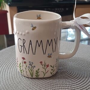 Rae Dunn Grammy Floral Bee Mug